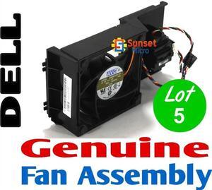 Lot 5 Dell Optiplex GX520, GX620 DT Fan w/ Speaker M6792, U7581, X837C, 0D9901
