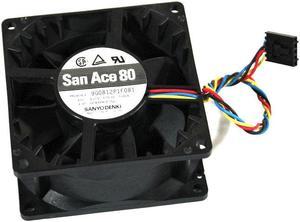 San Ace 80 9G0812P1F081 CPU Fan with Heatsink Desktop 80x80x38mm 5-pin 12V - 0.58 DC12V 0.58A YW713 0G944P