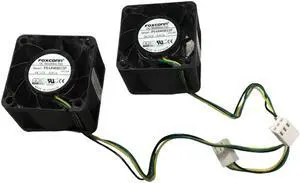 LOT OF 2 FOXCONN PIA040H12P 4028 DC12V 0.81A computer case PWM cooling fan