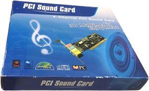 PCI SOUND CARD 4-Channel PCI Sound Card 3D Multimedia Enjoyment CL-S801-4CH