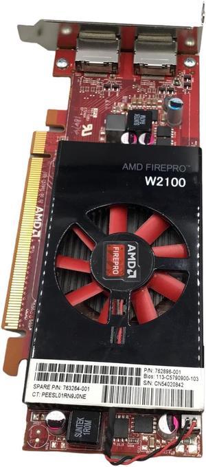 AMD FirePro W2100 2GB GDDR3 PCIe Low Profile Video Graphics Card 763264-001 762896-001