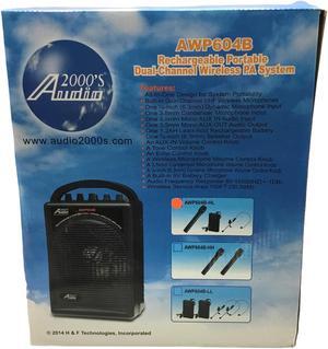 Audio2000'S AWP604B Rechargeable Portable Dual-Channel Wireless PA system