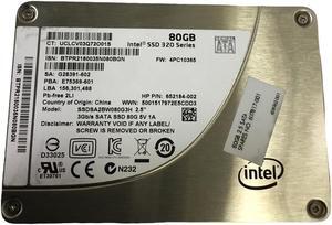 HP intel 80GB SFF SSD Solid State Hard Drive SSDSA2BW080G3H 2.5"652184-002