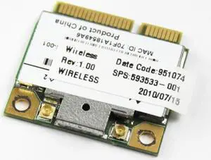 HP Compaq Presario CQ56 Series Pavilion G56 G62 G72 Laptop Realtek RTL8191SE Mini PCI-E Wifi Wireless Adapter Card 5935