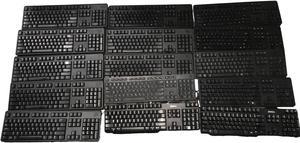 LOT of 19x MIX OF DELL, USB Keyboard