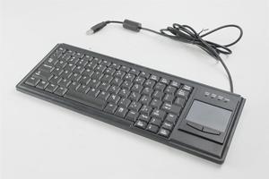 TG3 Electronics KBA-TG82-LTUUS BLACK USB Wired 82-KEY QWERTY Keyboard W/ Built-in Mousepad 11-12041