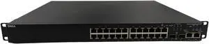 Dell PowerConnect 3424P 24-Port Managed PoE Ethernet Switch w/ Rack Ears