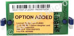 Lexmark 4600, M40 MFP Option Printer Daughter Card 40X4680 21J0281