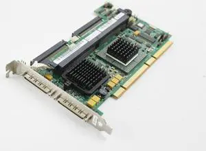 Dell PowerEdge 1650 2500 4600 6850 Server Dual-Port 128MB High Profile SCSI RAID Controller Card W/O Memory KJ926 0KJ926