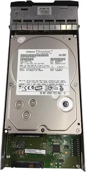 Dell EqualLogic 1TB 7.2K SATA Hard Drive W/ Tray 94555-01 0A35772 HUA721010KLA330
