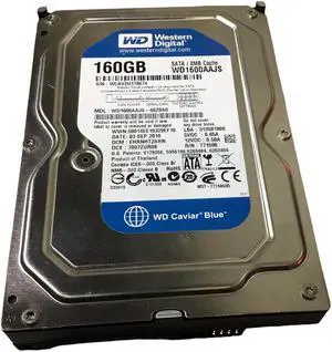 Western Digital WD1600AAJS-75M0A0/00Z0A0 160GB Sata Hard Drive