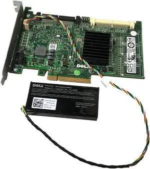 Dell 0T774H T774H 0NU209 Poweredge Raid Controller W/ Cables & Battery