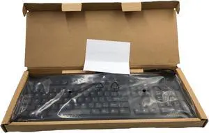 New HP 672647-003 Wired Standard USB Desktop Keyboard - Black