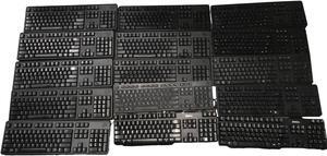 LOT of 25x MIX OF DELL, USB Keyboard