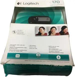 NEW! Logitech C170 USB WebCam V-U0026 860-000379 "Damage box"