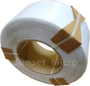 Signode 12,900ft Spool Polypropylene Strapping 8mm 3/8in By 250 MPP White M09250WH8