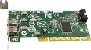 Dell 0J886H OEM Low Profile 2 Port Internal Header PCI Firewire Card FAE10 AM1