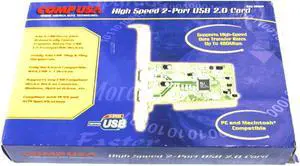 Comp USA 304244 2-Port USB Card 2.0 High Profile