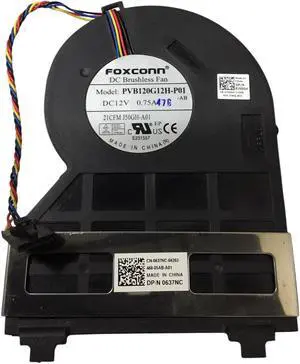 Dell OptiPlex Computer CPU Cooling Fan 0J50GH 0637NC