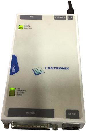 Lantronix EPS1 Print Server, 12v 10BASE-T