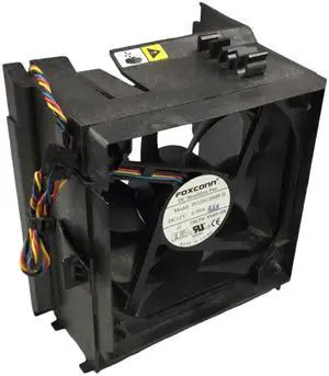 Genuine GX740 GX755 210L SMT Dell Case Fan and Bracket Assembly RR527, Y4574, G9096, P211D, P701K, P714F, H9073, WP747 H7058 DELL Dimension 3100, E510, 5000, 5150, E520