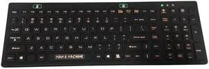 Man & Machine D Cool Keyboard, Washable, 2-level Backlight - Black