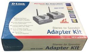 D-Link Adapter Kit Stereo to Speaker Wireless DSM-910BT, New!