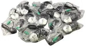 Lot of 10-HP Black & Silver PS/2 Optical Scroll Wheel 3 Button Mouse 417441-002