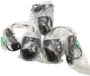 Lot of 3 -HP Black & Silver PS/2 Optical Scroll Wheel 3 Button Mouse 417441-002