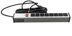 UL218BD WIREMOLD Plug-In 8 Outlet Center Unit -120V/15A Lighted switch 15FT