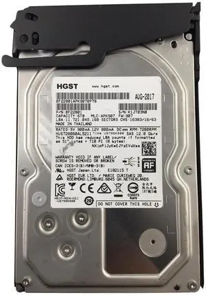 HGST HUS726060AL5211 6TB 7.2K 12GB 3.5" SAS Hard Drive 0F22801