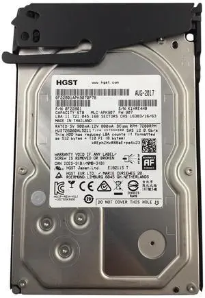 HGST HUS726060AL5211 6TB 7.2K 12GB 3.5" SAS Hard Drive 0F22801