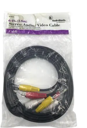 RadioShack -6Ft RCA Stereo Audio/ Video Cable
