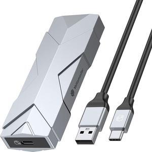 Yottamaster 10Gbps M.2 NVMe Enclosure, USB 3.2 Gen2 Type C Tool-Free NVMe SSD Caddy Support UASP&Trim, Fits 2230/2242/2260/2280 M-Key M&B-Key NVMe PCIe SSD