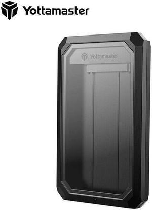 Yottamaster 10Gbps translucent SSD case USB3.1 GEN1 SATA3.0 HDD enclosure for 2.5 & 3.5 Inch SATA Hard Drives 2.5 in. / 3.5" SATA