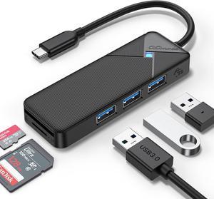 GiGimundo By Yottamaster USB Hub 3.0 with SD TF Card Reader, 4 Ports 5Gbps USB Splitter Multi Expander for Laptop, Computer, PC, PS4, Xbox, Printer, Keyboard, Mouse (Balck, 15cm) GiGimundo By Yottamaster USB Hub 3.0 with SD TF Card Reader, 4 Ports 5Gbps USB Splitter Multi Expander for Laptop, Computer, PC, PS4, Xbox, Printer, Keyboard, Mouse (Balck, 15cm)