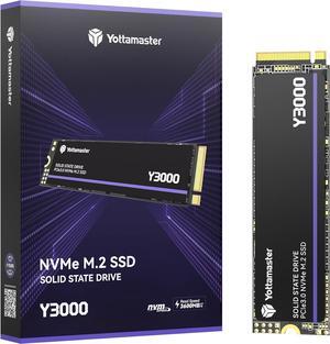 Yottamaster Y3000 2TB SSD M.2 PCIe 3.0, Up to 3100MB/s, M.2 2280 NVMe Internal Solid State Drive with SLC Cache 3D NAND, Upgrade Storage for PC Computer, Laptop, Gaming