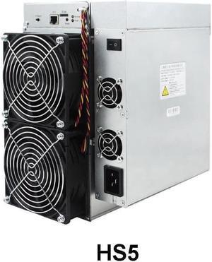 HS5, 2700G Hashrate per Second HNS Miner with PSU and Compatible with SC, 5400GH/s. Silence and Small Mining Machine.