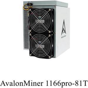 81Th/s AvalonMiner 1166pro,High Hash BTC Canaan Mining SHA-256 PK Avalon Miner 1246Pro 81T