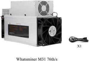 Whatsminer M31S 76T Btc Bitcoin Miner M31s Whatsminer 3220W PSU Inlcuded