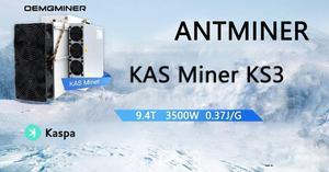 Bitmain Antminer KS3 9.4T 3188W KAS Asic Miner KHeavyHash algorithm