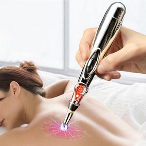 TAKROL Electric Acupuncture Point Massage Pen Pain Relief Laser Therapy Electronic Meridian Energy Pen Face Body Back Neck Leg Massager