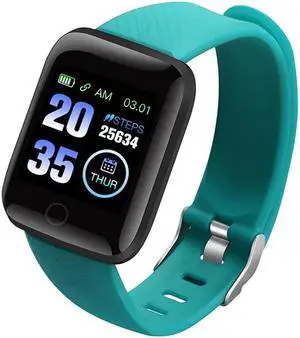 Smart Watch Men Women Blood Pressure Monitor Fitness Tracker Bracelcet D13 Sport Smartwatch For IOS Android Smart Clock Green