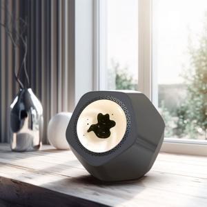 Ferrofluid Sound Visualizer,Dancing Ferrofluid Speaker,Ferrite Speaker Music Companion, Magnetic Fluid Toys, Desktop Decorations, Birthday Gifts Gray
