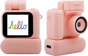 2024 New Monoreflexes Style Mini Camera With Flash Lamp HD 1080P Portable Video Recorder DV With LCD Screen Pink
