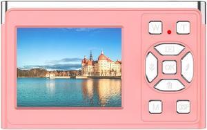 Digital Camera Student Campus Home Portable Mini Card Camera Pink