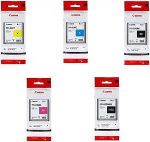 Canon PFI-030 Pigment Ink Tank Kit, Includes Matte Black Ink Tank 55Ml - Black Ink Tank, 55Ml - Magenta Ink Tank, 55Ml- Cyan Ink Tank, 55Ml - Yellow Ink Tank, 55Ml
