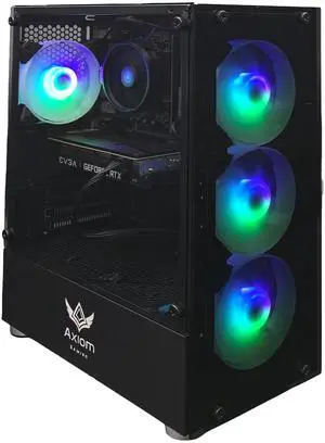 Axiom Gaming PC Darkflow, AMD Ryzen 5 5500, 16GB RAM, 512GB SSD, NVIDIA GeForce RTX 3060 8GB GDDR6, Wi-Fi, Windows 11 Home