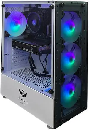 Axiom Gaming PC Glaciera, AMD Ryzen 5 5500, 16GB RAM, 512GB SSD, NVIDIA GeForce RTX 3060 8GB GDDR6, Wi-Fi, Windows 11 Home
