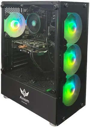 Axiom Gaming PC Eclipse, AMD Ryzen 5, 16GB RAM, 512GB SSD, NVIDIA GeForce GTX 1060 6GB GDDR5, Wi-Fi, Windows 11 Home